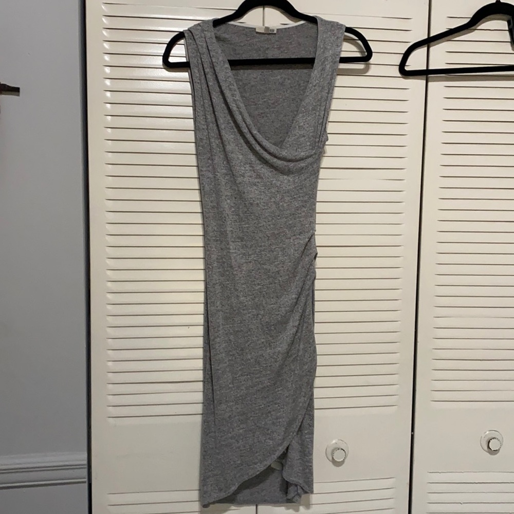 Grey Aritzia Wrap Dress